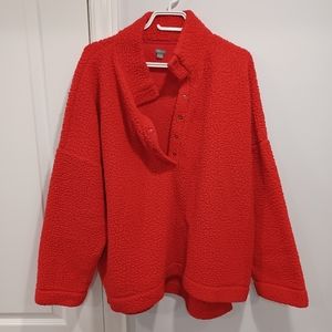 Fuzzy Red Sweater